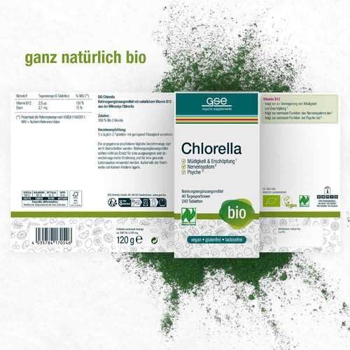 Gse Chlorella 500 mg Bio Naturland Tabletten - 2