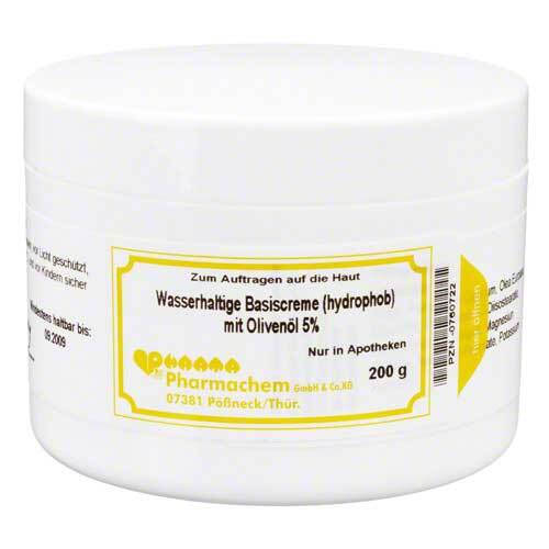 Wasserhaltige Basiscreme hydrophob mit 5% Oliven&ouml;l - 1