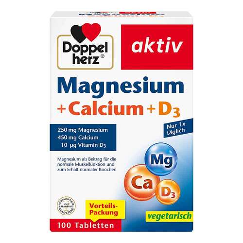 Doppelherz Magnesium + Calcium+D3 Tabletten - 1