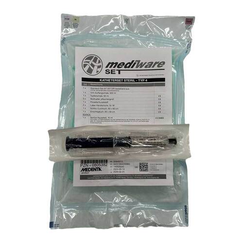 Katheterisierungsset steril mit Aquadestspritze - 1