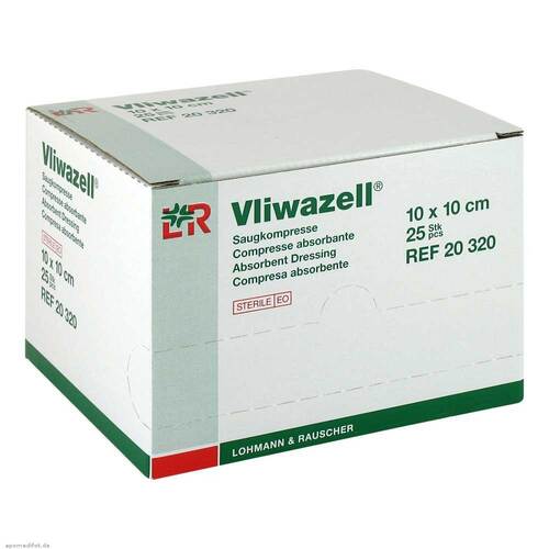 Vliwazell Saugkompressen steril 10x10 cm - 1