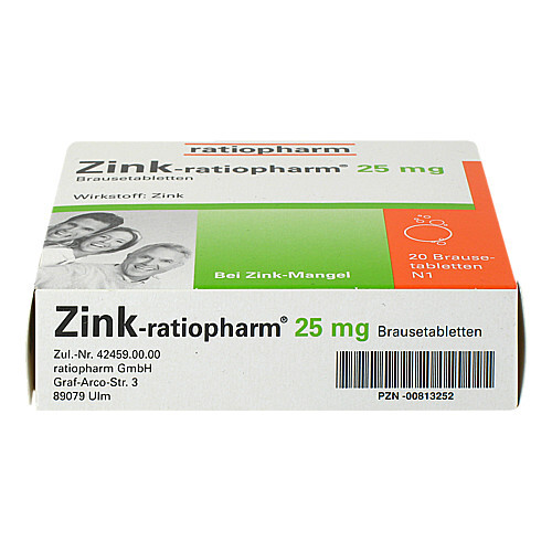 Zink-Ratiopharm 25 mg Brausetabletten - 3