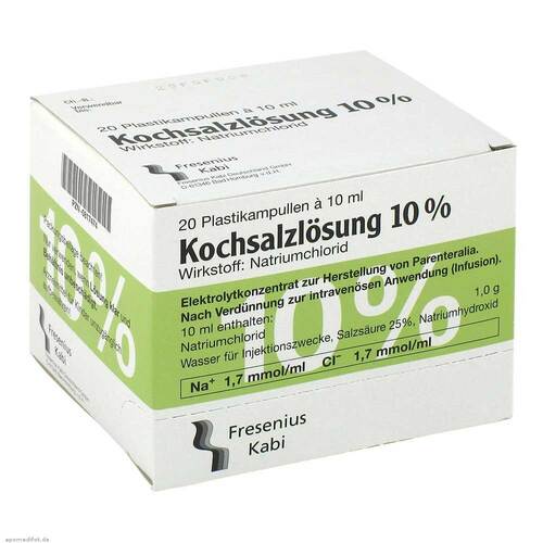 KOCHSALZL&Ouml;SUNG 10% Infusionsl&ouml;sungskonzentrat - 1