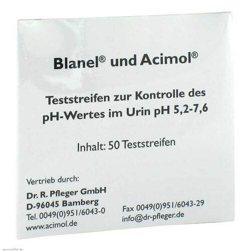 Teststreifenheft z.Bestimmung d.Urin ph Wertes - 1