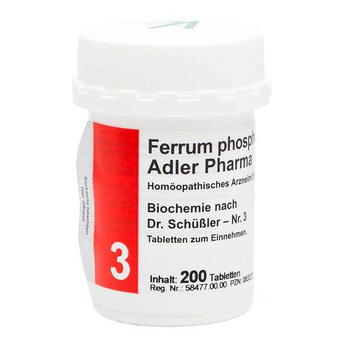 Biochemie Adler 3 Ferrum phosphoricum D 12 Tabletten  - 1