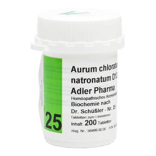 Biochemie Adler 25 Aurum chloratum Natrium D 12 Tabletten  - 1
