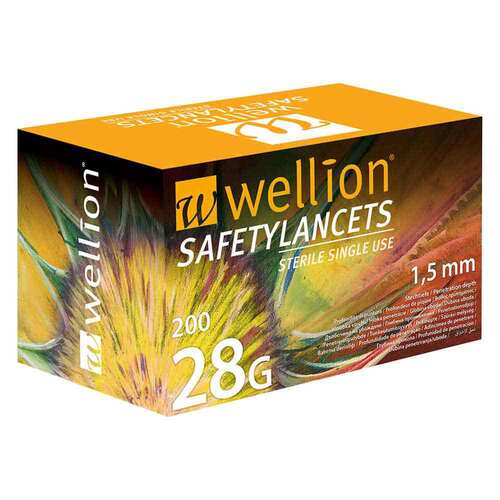 Wellion Safetylancets 28 G Sicherheitseinmallanz. - 1