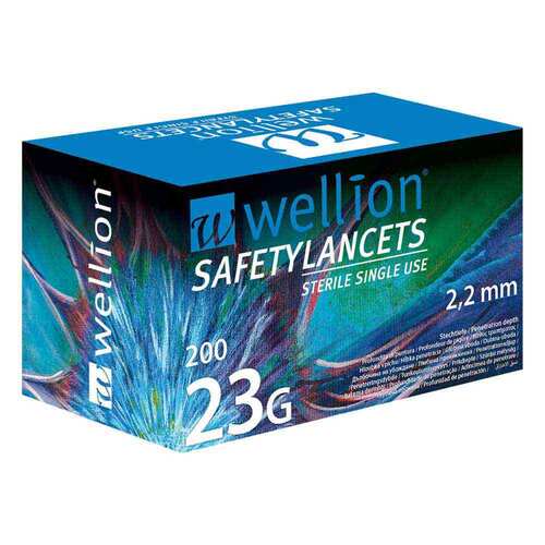 Wellion Safetylancets 23 G Sicherheitseinmallanz. - 1