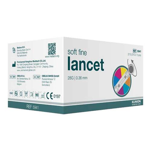 KLINION Soft fine colour Lanzetten 28 G - 1
