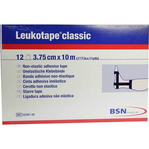 LEUKOTAPE Classic 3,75 cmx10 m schwarz - 1