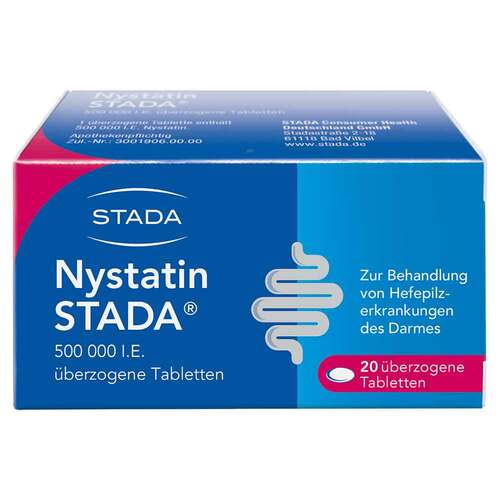 Nystatin Stada 500.000 I.E. &uuml;berzogene Tabletten  - 1
