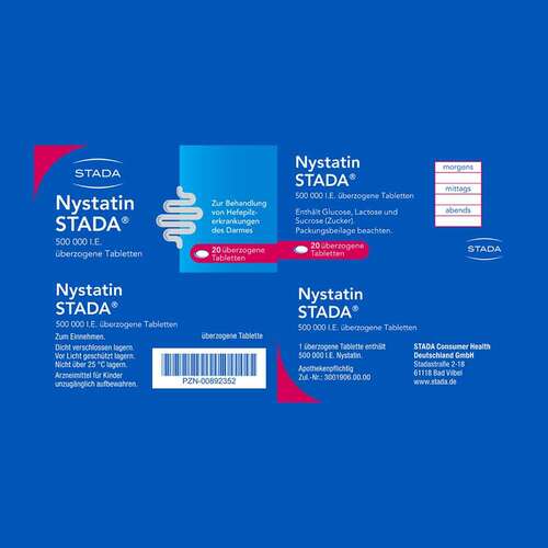 Nystatin Stada 500.000 I.E. &uuml;berzogene Tabletten  - 5
