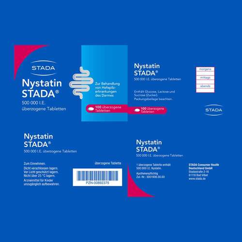 Nystatin Stada 500.000 I.E. &uuml;berzogene Tabletten  - 5