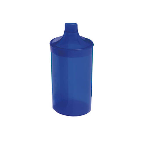 Trinkbecher mit 2 Deckeln blau - 1