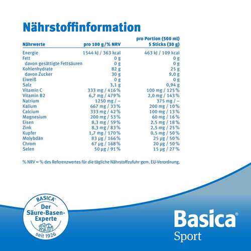 Basica Sport Mineralgetr&auml;nk Pulver - 7