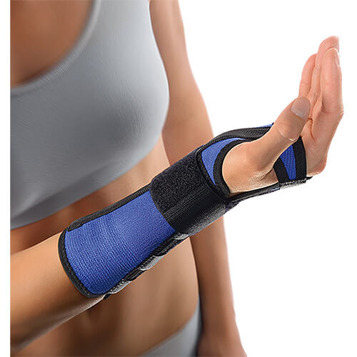 Bort Handgelenkst&uuml;tze mit Aluschiene li.M blau - 1