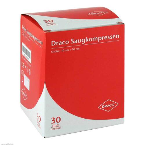Saugkompressen unsteril 10x10 cm Draco - 1