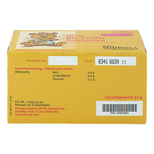 Sidroga Bio Kinder-Hustentee Filterbeutel - 4