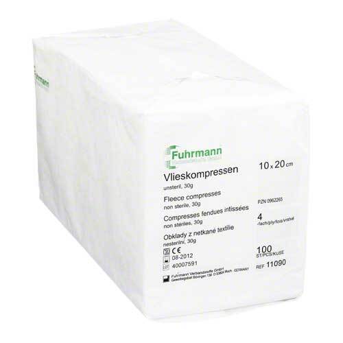 VLIESKOMPRESSEN unsteril 10x20 cm 4lagig - 1