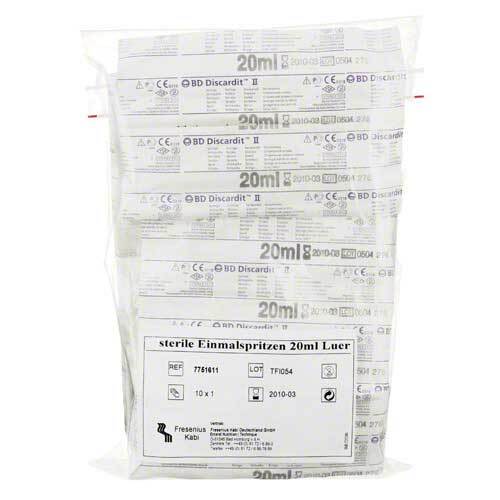EINMALSPRITZE 20 ml steril - 1