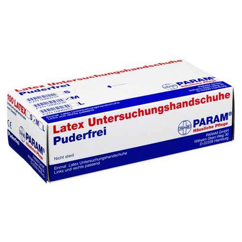 HANDSCHUHE Einmal Latex puderfrei M - 1