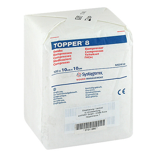 Topper 8 Kompresse 10x10 cm unsteril - 1