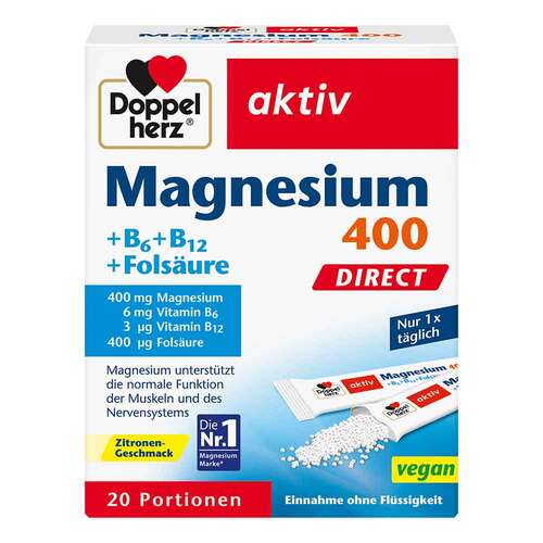 Doppelherz Magnesium + B Vitamine Direct Pellets - 1
