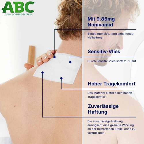 Abc W&auml;rme-Pflaster sensitive-Vlies Hansaplast med - 3