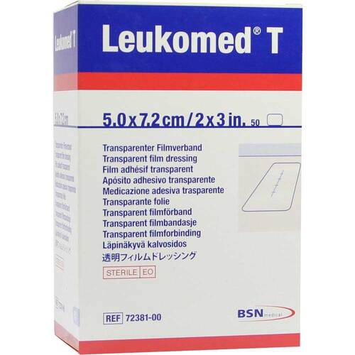 Leukomed transparent sterile Pflaster 5x7,2 cm - 1