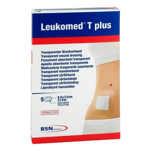 Leukomed transparent plus sterile Pflaster 5x7,2 cm - 1