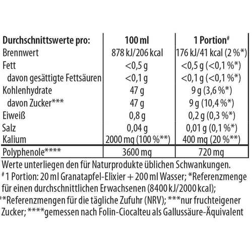 Granatapfel Elixier Dr.Jacob's - 3