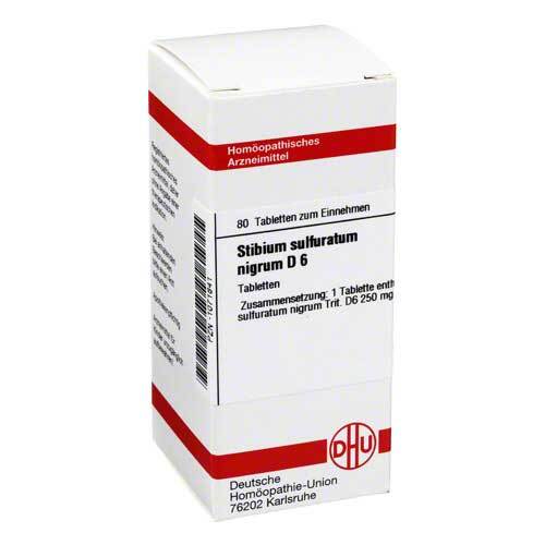 STIBIUM SULFURATUM NIGRUM D 6 Tabletten - 1