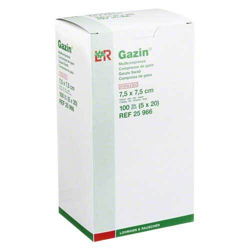 GAZIN Mullkomp.7,5x7,5 cm steril 12fach - 1