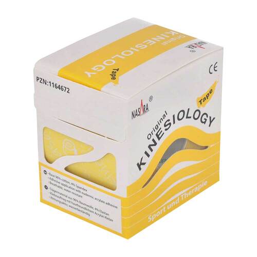 Nasara Kinesiotape 5 cmx5 m gelb - 3