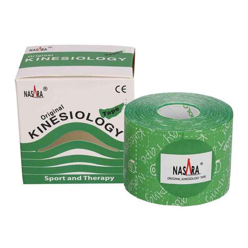 Nasara Kinesiotape 5 cmx5 m gr&uuml;n - 1