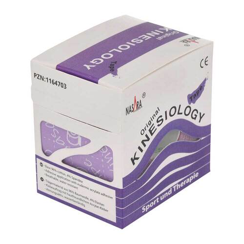 Nasara Kinesiotape 5 cmx5 m lila - 3
