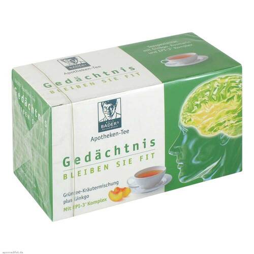 Baders Apotheken Tee Ged&auml;chtnis Filterbeutel - 1