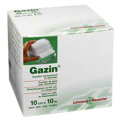GAZIN Verbandmull 10 cmx10 m 8fach - 1
