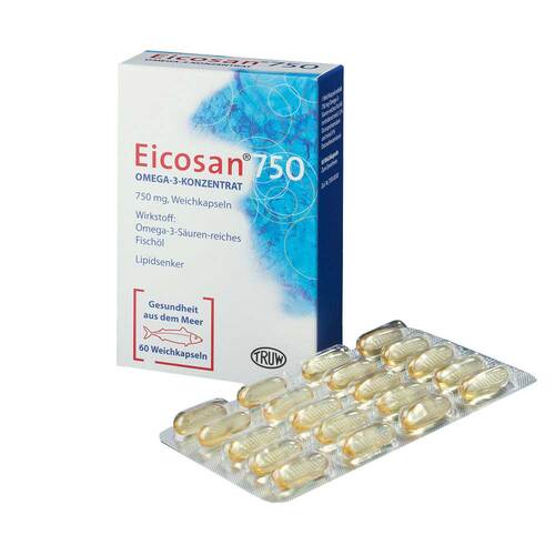 Eicosan 750 Omega-3 Konzentrat Weichkapseln - 1