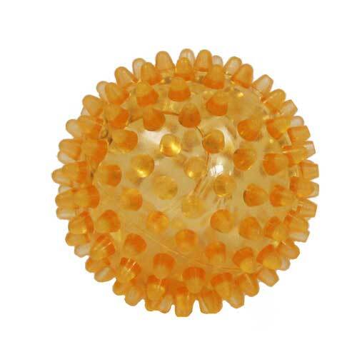 Igelball 6 cm orange transparent - 1