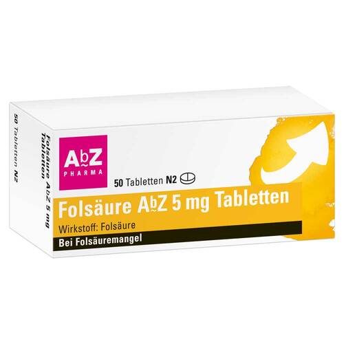 Fols&auml;ure Abz 5 mg Tabletten - 1