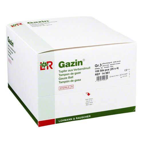 Gazin Tupfer pflaum.steril 2 + 2 Schutzr.ohne RK - 1