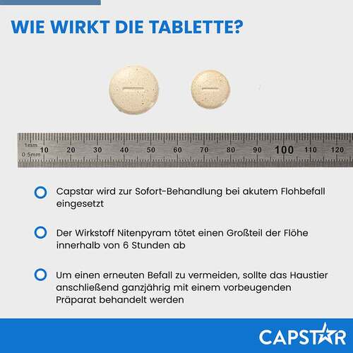 Capstar 11,4 mg Tabletten f&uuml;r Katzen / kleine Hunde - 7