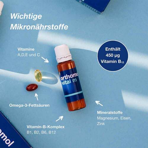 Orthomol Vital M Trinkfl&auml;schchen / Kapseln Kombipack. - 5