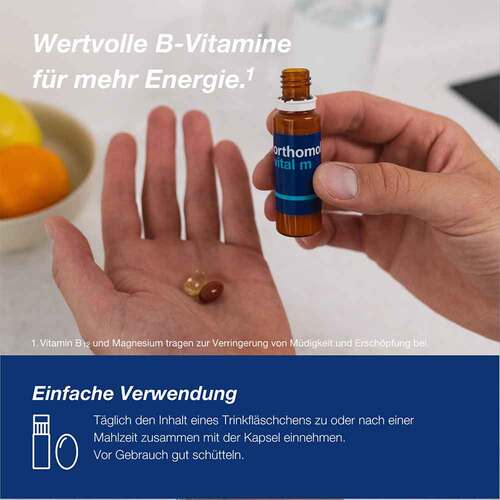 Orthomol Vital M Trinkfl&auml;schchen / Kapseln Kombipack. - 6