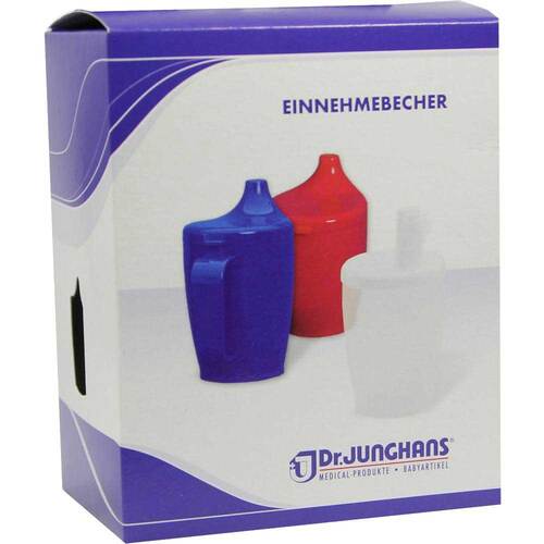 Einnehmebecher mit 2 Griffen + Deckel 4mm milchig - 1