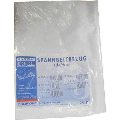 Molton Spannbettbezug 100x200 cm mit Folie - 1