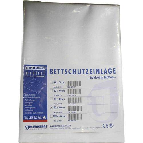 Bettschutzeinlage doppelseitig Molton 90x100 cm - 1