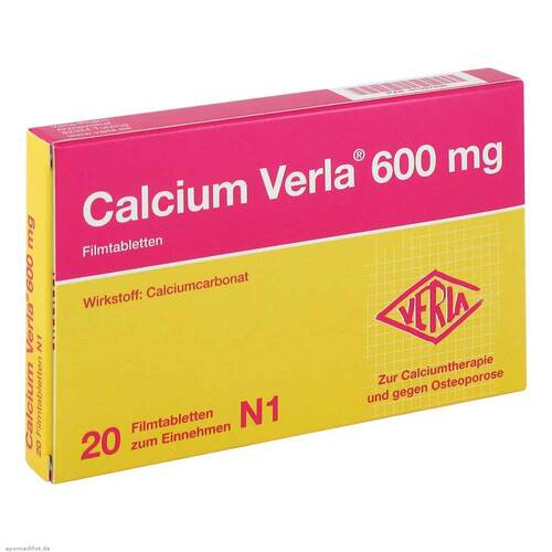 Calcium Verla 600 mg Filmtabletten - 1