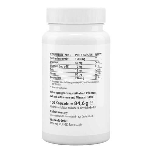 Zimt 500 mg + Zink+Chrom Kapseln - 2